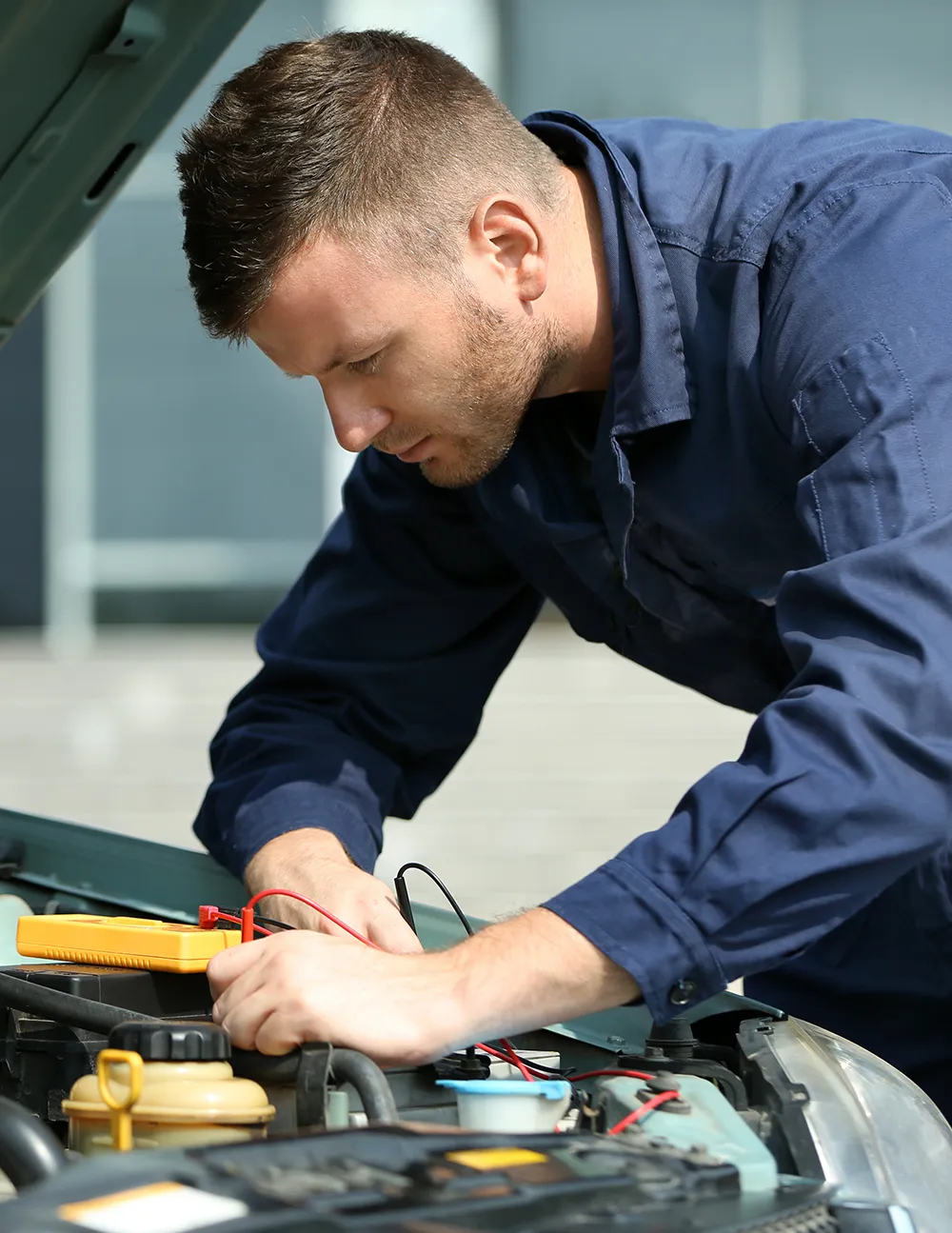 Technician Doing ADAS Post-Calibration Scan